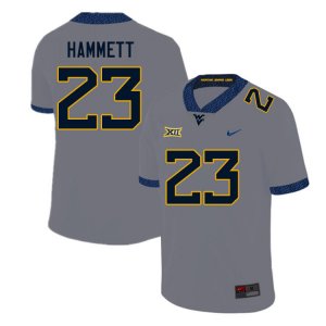 Men's West Virginia Mountaineers NCAA #23 Ja'Corey Hammett Gray Authentic Nike Stitched College Football Jersey CB15S24NX